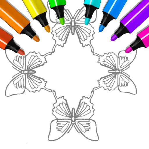 Butterfly Coloring Pages Kids