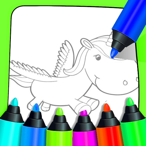 Unicorn Coloring For Kids